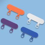 ステンレス製 0.4mm薄型 スマホストラップ用 背面 シールパッド  ネックストラップ ストラップホルダー アクセサリー  全7色 SKU:IPC11092024032