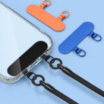 ステンレス製 0.4mm薄型 スマホストラップ用 背面 シールパッド  ネックストラップ ストラップホルダー アクセサリー  全7色 SKU:IPC11092024032 - Image 2