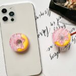伸縮式 スマホ マグネットスタンドホルダー 粘着式/磁力式 回転可能 スマホホルダー magsafe対応 スタンド 強磁力スマホスタンド  Pink SKU:IPC11092024057 - Image 2