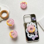 伸縮式 スマホ マグネットスタンドホルダー 粘着式/磁力式 回転可能 スマホホルダー magsafe対応 スタンド 強磁力スマホスタンド  Pink SKU:IPC11092024057 - Image 4