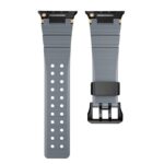 42/44/45/46/49mm  Apple Watch 高品質 シリコン製 ラバー ベルト アップルウォッチ バンド ベルト Apple Watch 交換ベルト 金具黒色/チタンカラー 全5色 SKU:IPC11102024058 - Image 12