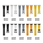 42/44/45/46/49mm  Apple Watch 高品質 シリコン製 ラバー ベルト アップルウォッチ バンド ベルト Apple Watch 交換ベルト 金具黒色/チタンカラー 全5色 SKU:IPC11102024058 - Image 8