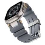 42/44/45/46/49mm  Apple Watch 高品質 シリコン製 ラバー ベルト アップルウォッチ バンド ベルト Apple Watch 交換ベルト 金具黒色/チタンカラー 全5色 SKU:IPC11102024058 - Image 39