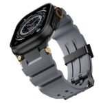 42/44/45/46/49mm  Apple Watch 高品質 シリコン製 ラバー ベルト アップルウォッチ バンド ベルト Apple Watch 交換ベルト 金具黒色/チタンカラー 全5色 SKU:IPC11102024058 - Image 34
