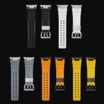 42/44/45/46/49mm  Apple Watch 高品質 シリコン製 ラバー ベルト アップルウォッチ バンド ベルト Apple Watch 交換ベルト 金具黒色/チタンカラー 全5色 SKU:IPC11102024058 - Image 6