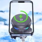 Magsafe対応 真空吸盤式 車載ホルダー  X18 15Wワイヤレス充電器 360度回転  半導体冷却  吸着式スマホホルダー 超強吸着力 マグネット式車載ホルダー ダッシュボードホルダー 全機種対応  SKU:IPC11102024079 - Image 4
