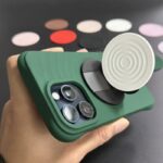 マグネット式 スマホ スタンド Magsafe対応アクセサリー 折り畳式 スマートフォン ホルダー 全12色 SKU:IPC11102024087 - 画像 (5)