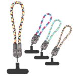 PD240W 快速充電ケーブル ナイロン素材 2in1 充電ケーブル  Type-c ストラップ 30cm 高耐久 断線防止 充電ケーブル 全4色 SKU:IPC11102024099