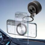 両面吸着 magsafe対応車載ホルダー グネット式 真空 スマホホルダー 真空吸着式 携帯電話ホルダー 360度回転 電動真空吸着式スマホホルダー 全2色 SKU:IPC11102024114 - Image 2