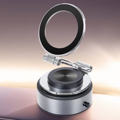 両面吸着 magsafe対応車載ホルダー グネット式 真空 スマホホルダー 真空吸着式 携帯電話ホルダー 360度回転 電動真空吸着式スマホホルダー 全2色 SKU:IPC11102024115