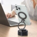 両面吸着 magsafe対応車載ホルダー グネット式 真空 スマホホルダー 真空吸着式 携帯電話ホルダー 360度回転 電動真空吸着式スマホホルダー 全2色 SKU:IPC11102024115 - Image 11