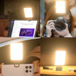 クリップ式 タブレットPC ラップトップ ノートパソコン 補光ライト マグネット 自撮り用ライト スマホ撮影補助 LEDライト 撮影用 照明 全2色 SKU:IPC11102024116 - 画像 (16)