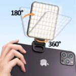 クリップ式 タブレットPC ラップトップ ノートパソコン 補光ライト マグネット 自撮り用ライト スマホ撮影補助 LEDライト 撮影用 照明 全2色 SKU:IPC11102024116 - 画像 (12)
