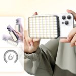 クリップ式 タブレットPC ラップトップ ノートパソコン 補光ライト マグネット 自撮り用ライト スマホ撮影補助 LEDライト 撮影用 照明 全2色 SKU:IPC11102024116 - 画像 (3)