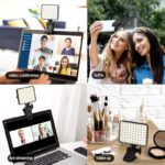 クリップ式 タブレットPC ラップトップ ノートパソコン 補光ライト 自撮り用ライト スマホ撮影補助 LEDライト 撮影用 照明 全2色 SKU:IPC11102024117 - 画像 (2)