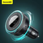 Baseus 2ポート USB-A 快速車載充電器 PD30W 3.4A カーチャージャー Bluetooth5.0対応 快速充電器  シガーソケット 車載充電器 SKU:IPC11112024008