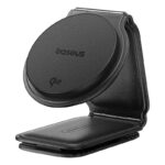 PD15W 快速充電器  Qi2 チャージャー ワイヤレス充電器 Baseus スタンド機能 iPhone充電器 type- C 装着のままでも充電可能 Black SKU:IPC11112024009 - 画像 (5)