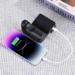 クリップ式 スマホ用多機能スマホ 自撮り棒 スマホ三脚 5000mAh 15Wワイヤレス充電可能 スマホでの撮影を便利に 自撮りライト付き  スタンド機能  SKU:IPC111162024022 - Image 14