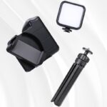 クリップ式 スマホ用多機能スマホ 自撮り棒 スマホ三脚 5000mAh 15Wワイヤレス充電可能 スマホでの撮影を便利に 自撮りライト付き  スタンド機能  SKU:IPC111162024022 - Image 11