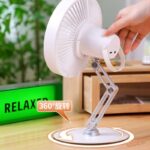折れ畳式 扇風機 3段階風量調節 360度回転可能 卓上扇風機 アウトドア ファン ミニ扇風機 熱中症対策  SKU:IPC111162024031 - Image 6