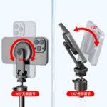 マグネット式マウント 三脚 スマホホルダー  1/4インチネジ穴 スマホ 三脚  スマホスタンド 360度回転  MagSafe用 三脚マウントSKU: IPC111162024036 - Image 3