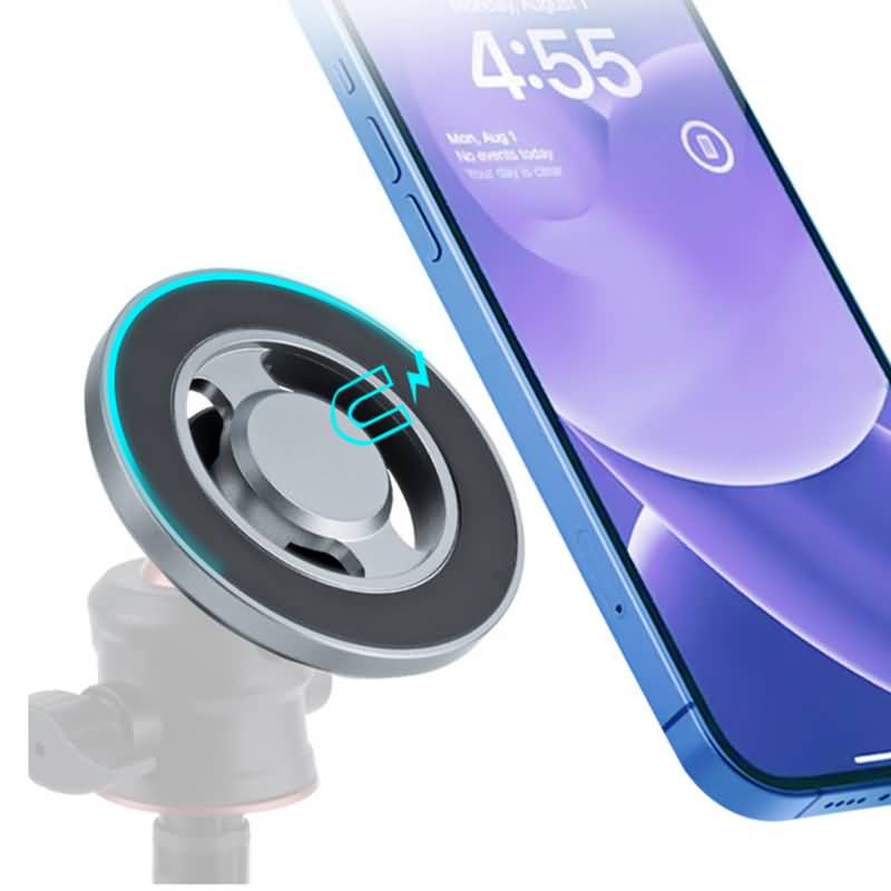 IPC111162024037-14.jpg マグネット式マウント 三脚 スマホホルダーセット 1/4インチネジ穴 三脚 magsafe式 軽量 三脚マウント スマホ三脚マウントアダプター SKU: IPC111162024037 - Image 1