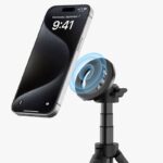 マグネット式マウント 三脚 スマホホルダーセット  1/4インチネジ穴 三脚 magsafe式 軽量 三脚マウント スマホ三脚マウントアダプター SKU: IPC111162024048 - Image 3