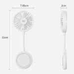 JJC マグネット スマホ用 扇風機 3段階 風量調節 携帯扇風機  超强磁力 スマホスタンド Type-C充電 小型扇風機  SKU:IPC111162024051 - Image 8