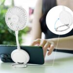 JJC マグネット スマホ用 扇風機 3段階 風量調節 携帯扇風機  超强磁力 スマホスタンド Type-C充電 小型扇風機  SKU:IPC111162024051