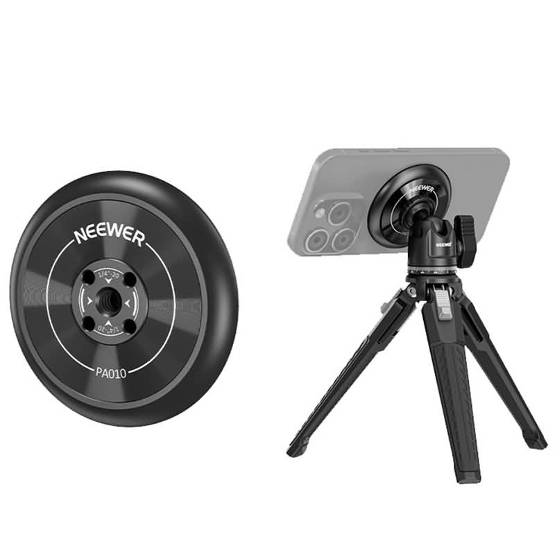 IPC111162024061-01.jpg マグネット式マウント 三脚 スマホホルダーセット 1/4インチネジ穴 三脚 magsafe式 軽量 三脚マウント スマホ三脚マウントアダプター SKU: IPC111162024061 - Image 1