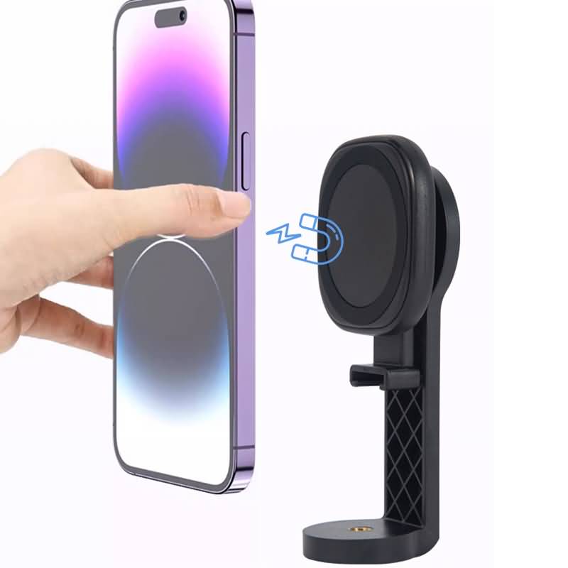 IPC111162024067-06.jpg マグネット式マウント 三脚 スマホホルダー 1/4インチネジ穴 スマホ 三脚 スマホスタンド 360度回転 MagSafe用 三脚マウントSKU: IPC111162024067 - Image 1