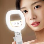 クリップ式 補光ライト コンパクト収納可能 W60 3色 調節可能 自撮り用ライト スマホ撮影補助 LEDライト 撮影用 照明 SKU:IPC1111920244040 - Image 4