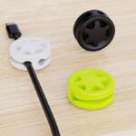 ケーブルホルダーケーブルクランプ ケーブル管理 (6個/セット）スマートホルダー イヤホン スマホ充電用ケーブル 配線整理 両面テープ付き 壁固定対応 ケーブル収納 ケーブル整理 全4色 SKU:IPC1111920244043 - 画像 (3)