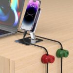ケーブルホルダー マグネット式 ケーブルクランプ ケーブル管理 (6個/セット）スマートホルダー イヤホン スマホ充電用ケーブル 配線整理 両面テープ付き 壁固定対応 ケーブル収納 ケーブル整理 全4色 SKU:IPC1111920244046 - 画像 (16)