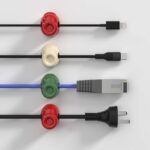 ケーブルホルダー マグネット式 ケーブルクランプ ケーブル管理 (6個/セット）スマートホルダー イヤホン スマホ充電用ケーブル 配線整理 両面テープ付き 壁固定対応 ケーブル収納 ケーブル整理 全4色 SKU:IPC1111920244046 - 画像 (2)