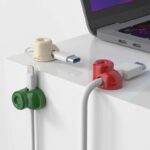 ケーブルホルダー マグネット式 ケーブルクランプ ケーブル管理 (6個/セット）スマートホルダー イヤホン スマホ充電用ケーブル 配線整理 両面テープ付き 壁固定対応 ケーブル収納 ケーブル整理 全4色 SKU:IPC1111920244046 - 画像 (4)