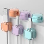 ケーブルホルダー マグネット式 ケーブルクランプ ケーブル管理 (6個/セット）スマートホルダー イヤホン スマホ充電用ケーブル 配線整理 両面テープ付き 壁固定対応 ケーブル収納 ケーブル整理 全4色 SKU:IPC1111920244047 - 画像 (14)