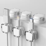 ケーブルホルダー マグネット式 ケーブルクランプ ケーブル管理 (6個/セット）スマートホルダー イヤホン スマホ充電用ケーブル 配線整理 両面テープ付き 壁固定対応 ケーブル収納 ケーブル整理 全2色 SKU:IPC1111920244048 - 画像 (5)