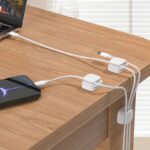 ケーブルホルダーケーブルクランプ ケーブル管理 (3個/セット）スマートホルダー イヤホン スマホ充電用ケーブル 配線整理 両面テープ付き 壁固定対応 ケーブル収納 ケーブル整理 全4色 SKU:IPC1111920244049 - 画像 (2)