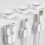 ケーブルホルダーケーブルクランプ ケーブル管理 (3個/セット）スマートホルダー イヤホン スマホ充電用ケーブル 配線整理 両面テープ付き 壁固定対応 ケーブル収納 ケーブル整理 全4色 SKU:IPC1111920244049 - 画像 (14)