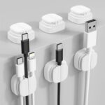 ケーブルホルダーケーブルクランプ ケーブル管理 (3個/セット）スマートホルダー イヤホン スマホ充電用ケーブル 配線整理 両面テープ付き 壁固定対応 ケーブル収納 ケーブル整理 全4色 SKU:IPC1111920244049 - 画像 (13)