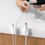 ケーブルホルダーケーブルクランプ ケーブル管理 (3個/セット）スマートホルダー イヤホン スマホ充電用ケーブル 配線整理 両面テープ付き 壁固定対応 ケーブル収納 ケーブル整理 全4色 SKU:IPC1111920244049 - 画像 (12)