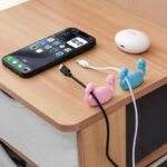 ケーブルホルダーケーブルクランプ ケーブル管理 (単個）スマートホルダー イヤホン スマホ充電用ケーブル 配線整理 両面テープ付き 壁固定対応 ケーブル収納 ケーブル整理 全8色 SKU:IPC1111920244050 - 画像 (12)