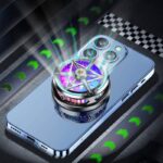 磁気式 スマホ散熱器  S6 スマホ冷却ファン タブレット 冷却ファン iPhone/iPad 冷却  半導体 Magsafe スマホ散熱器 携帯クーラー SKU:IPC11252024003 - Image 2