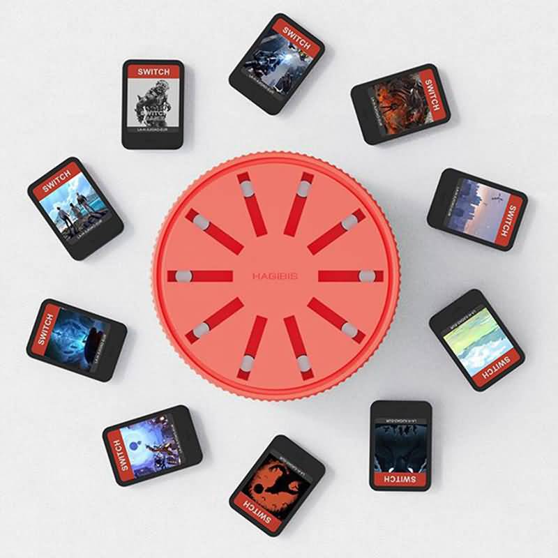 IPC12032024004-03.jpg ゲームカード収納ケース 10枚ゲームカード回転収納ケース ゲームソフト収納ケース OLED/liteカセット収納 SKU:IPC12032024004 - Image 1