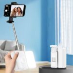 3in1 自撮り棒 一体型収納可能  自撮り棒  補光ライト付き スマートフォンホルダー 360度回転可能 手持ちスマホ用ホルダー 全2色 SKU:IPC12032024006 - Image 20