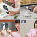 3in1 自撮り棒 一体型収納可能  自撮り棒  補光ライト付き スマートフォンホルダー 360度回転可能 手持ちスマホ用ホルダー 全2色 SKU:IPC12032024006 - Image 18