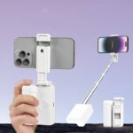 3in1 自撮り棒 一体型収納可能  自撮り棒  補光ライト付き スマートフォンホルダー 360度回転可能 手持ちスマホ用ホルダー 全2色 SKU:IPC12032024006