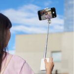 3in1 自撮り棒 一体型収納可能  自撮り棒  補光ライト付き スマートフォンホルダー 360度回転可能 手持ちスマホ用ホルダー 全2色 SKU:IPC12032024006 - Image 5