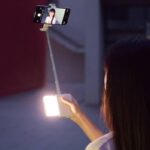 3in1 自撮り棒 一体型収納可能  自撮り棒  補光ライト付き スマートフォンホルダー 360度回転可能 手持ちスマホ用ホルダー 全2色 SKU:IPC12032024006 - Image 3